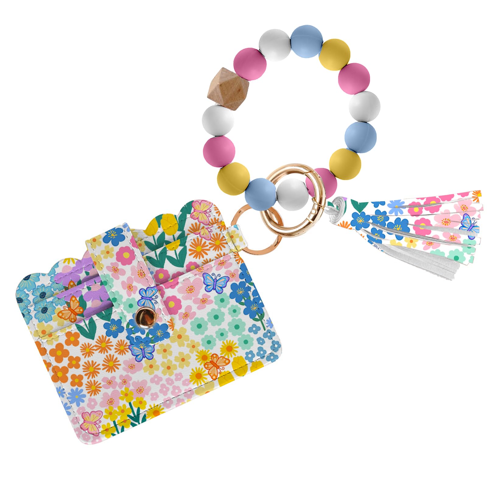 Shaeotek Christian Wallet Keychain Wristlet for Women, Verti