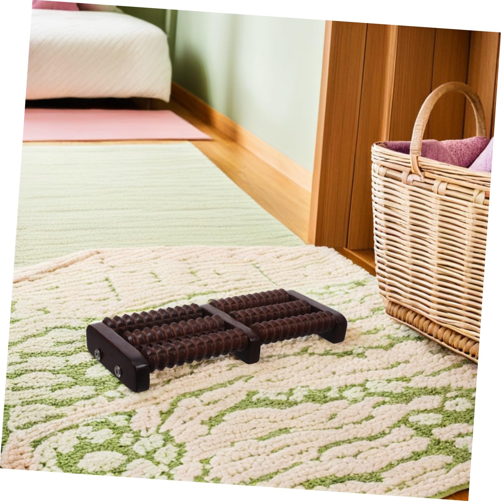 Beaupretty Rodillo De Madera Para Masaje De Pies Masajeador De Acupresión Para Pies De Puntos Gatillo