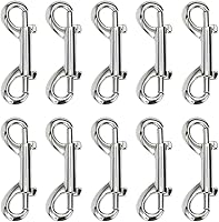 Vista 1 de Clips de metal de doble extremo para cadena de gatillo de perno para cubo de agua, cubo de alimentación de mascotas, correa para perros agrícolas