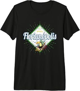 Florianopolis Santa Catarina Brazil Retro Toucan Vintage Premium Tri-Blend T-Shirt