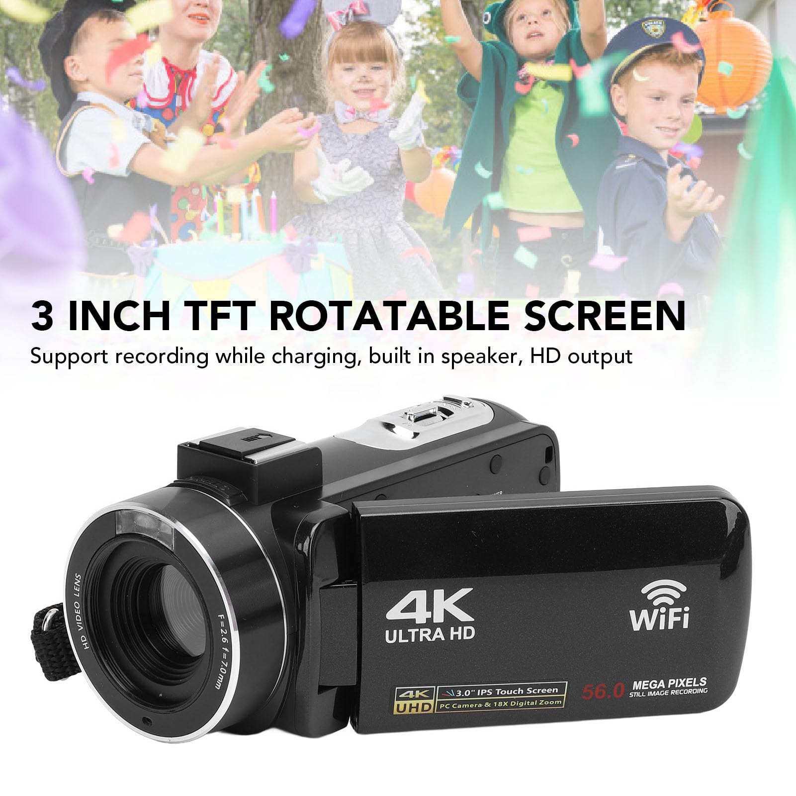 Amazon.com : Digital Camera, 4K 56MP Video Camera Camcorder with