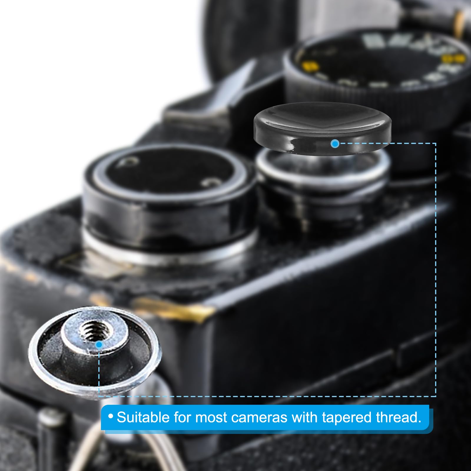 PATIKIL Lot De 2 Boutons D'obturation Souples En Cuivre Pur Pour