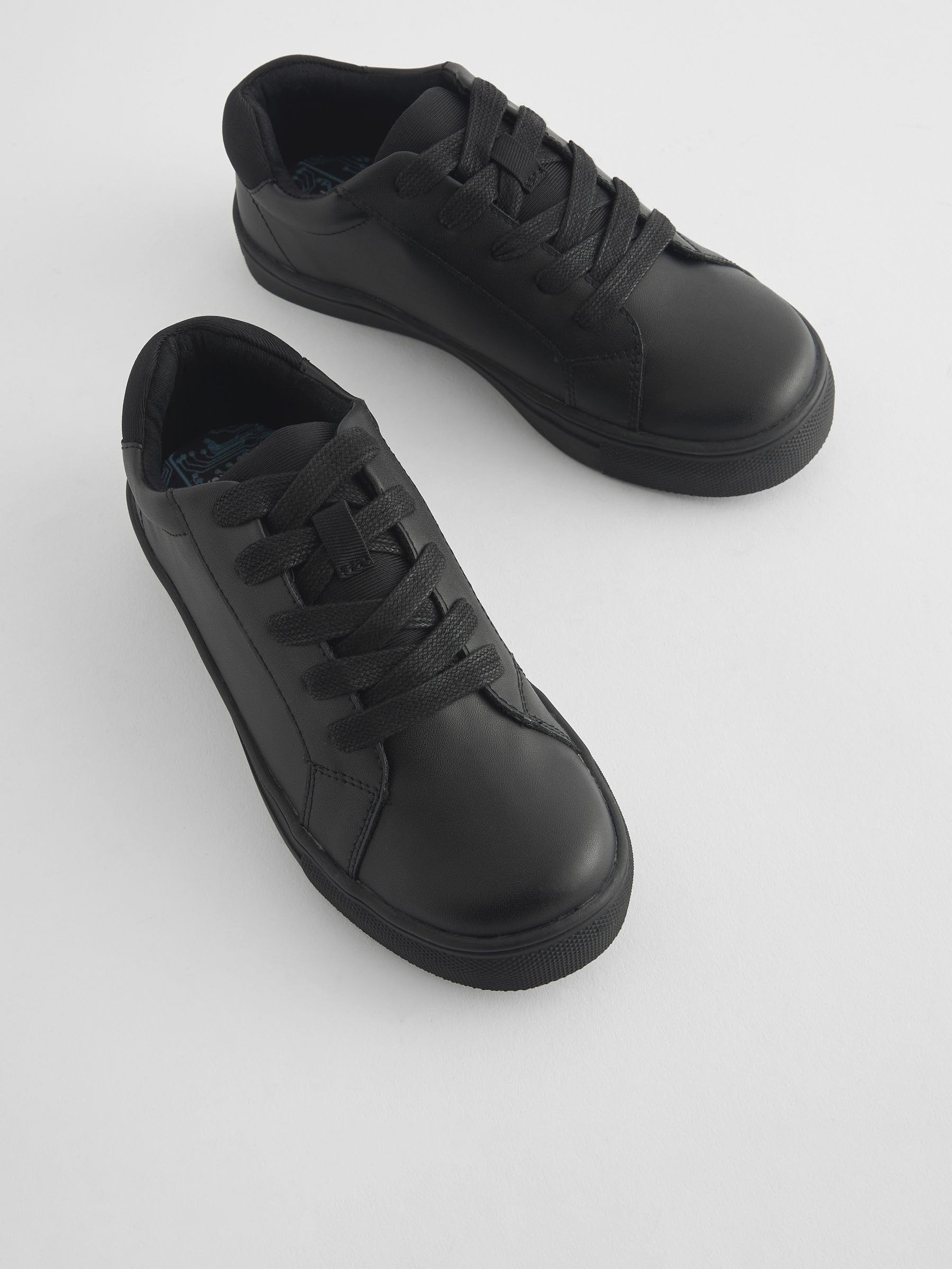 NEXT Jungen Weite Passform (G) Schnürschuhe aus Leder für die Schule, Weite Passform