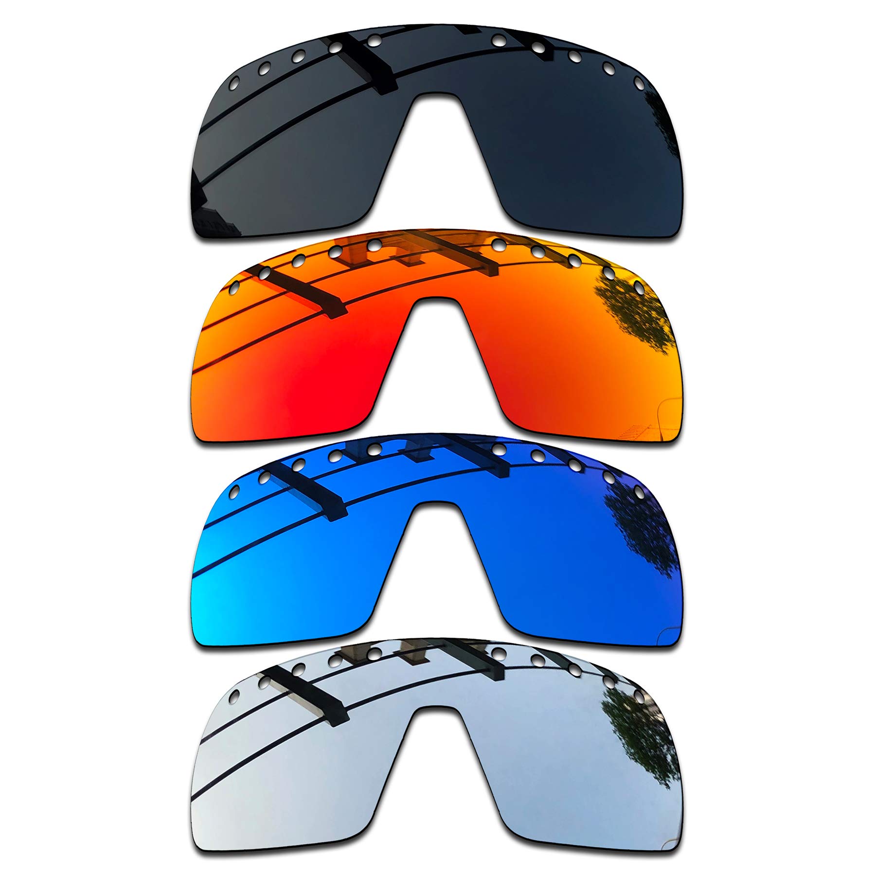 SEEABLEPremium Polarized Mirror Replacement Lenses for Oakley Sutro Vented OO9406 OO9406 Sunglasses