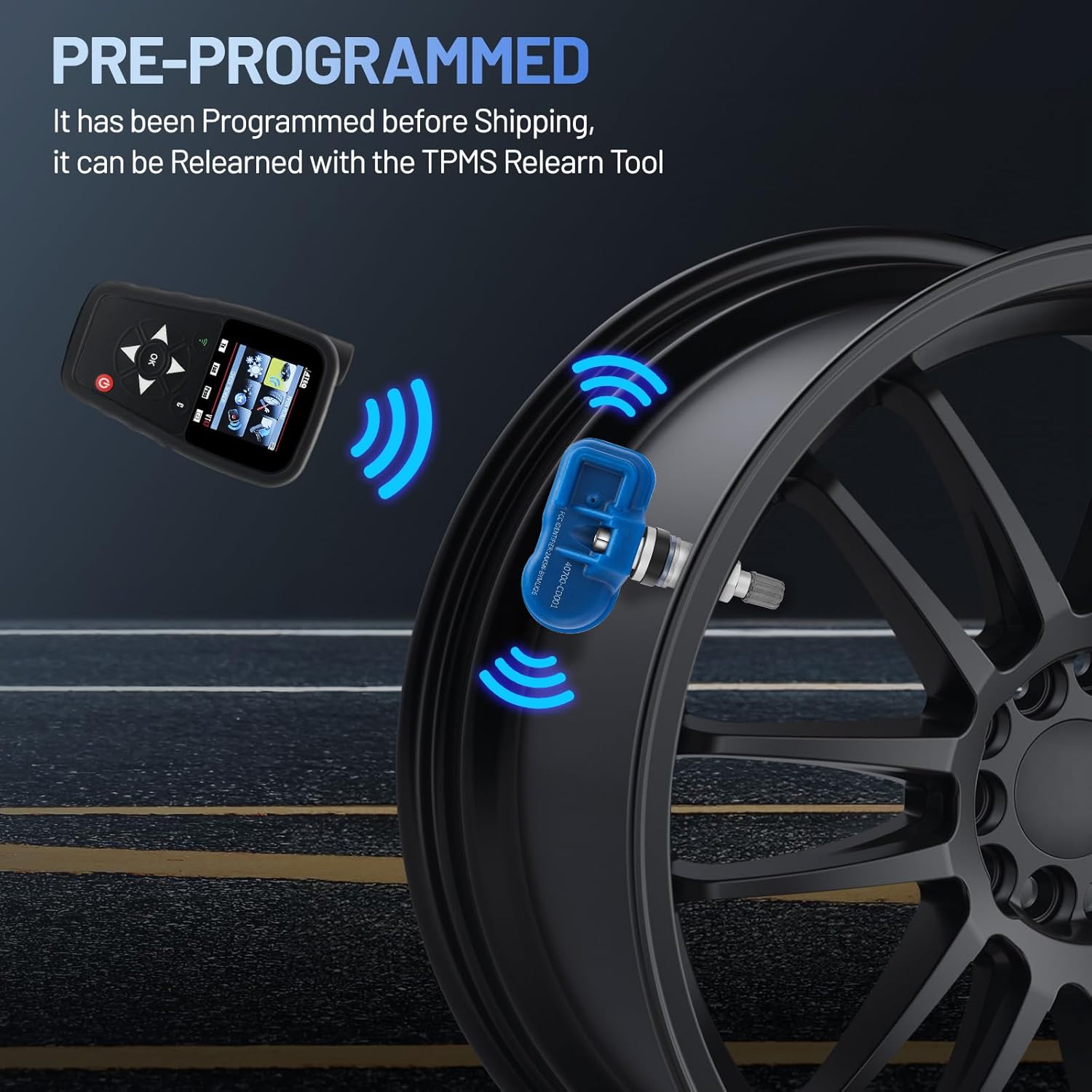 TPMS Sensor 40700-CD001 for 315Mhz Tire Pressure Monitoring Sensor Compatible with Nissan Altima Cube Frontier Maxima Murano Quest Xterra 03-20, Compatible Infiniti Q45 QX4 QX56 03-10 (4 Pcs)