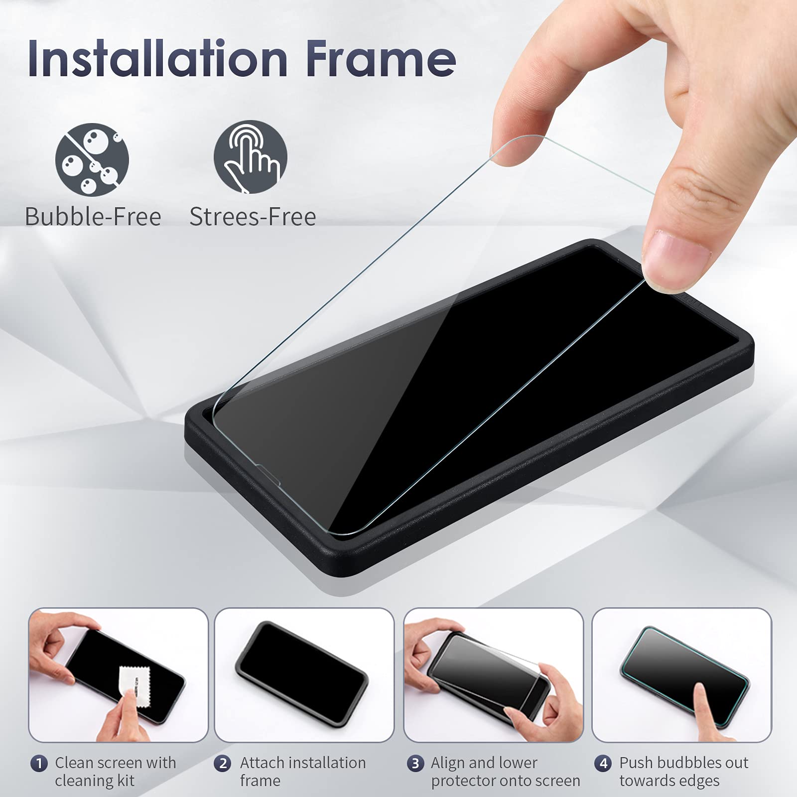 Niboow Protezione Lente Pellicola Per IPhone 13 Pro / 13 Pro Max, [Anti Graffio] HD Protettore Obiettivo Fotocamera, 9H Vetro Temperato Pellicola Fotocamera Per IPhone 13 Pro / 13 Pro Max-Nero - Foto 10