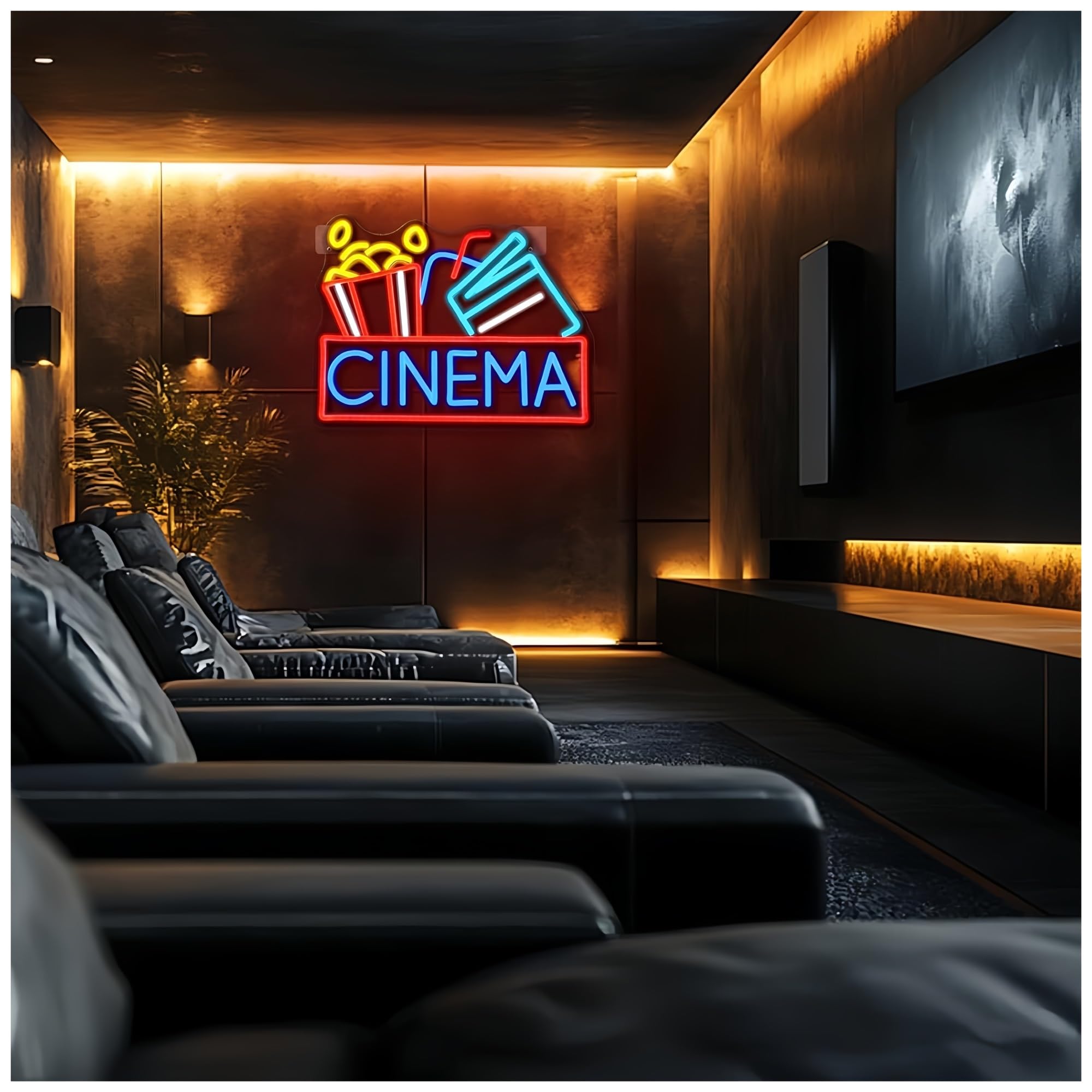 Luce al neon Insegne luminose al neon cinematografiche Decorazioni da parete per luci teatrali Sala cinematografica Camera