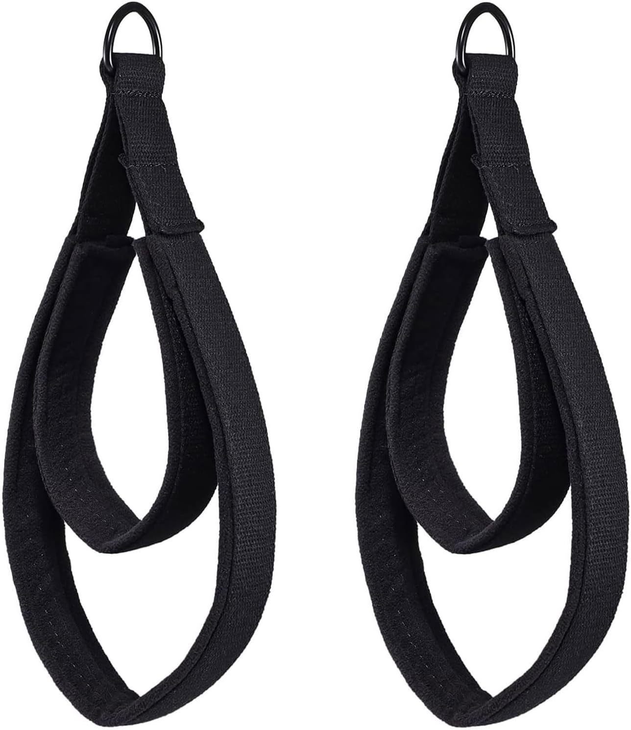 Pilates Double Loop Straps for Reformer, D Ring Straps Handle, Yoga Exercise Straps, 2 PCS