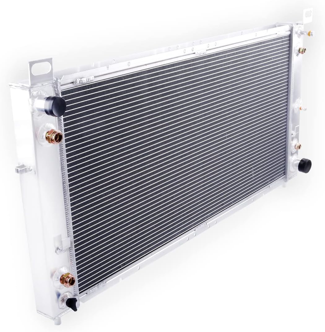 3 Row Aluminum Radiator for 1999-2014 Chevy Silverado Suburban Tahoe GMC Yukon 1500 2500 2003-2009 Hum mer H2 6.0 V8 denali Radiator(Overall size: 41" x 18.5)