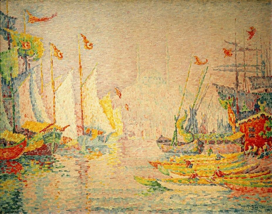 Toile Constantinople Paul Signac tableau grand format pour salon