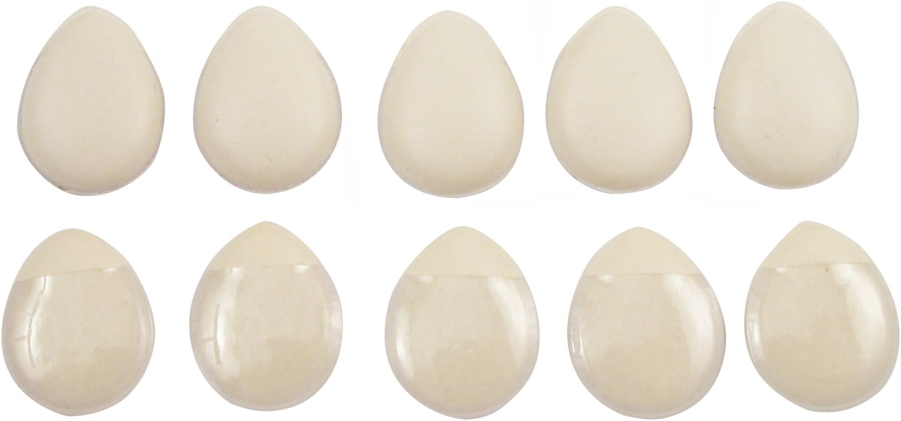 Slip-on Padded Comfort Cushions for Clip-on Earrings - Set of 4 Pairs