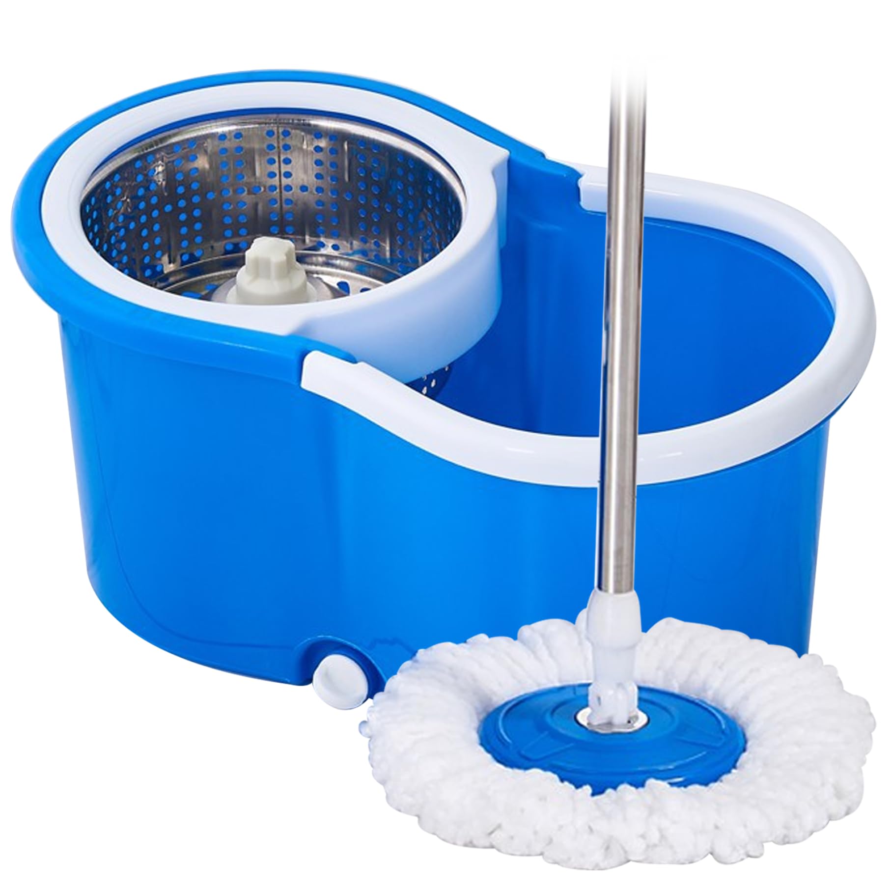 Vadrouille et seau avec poignée de sol rotative 360 pour nettoyer les recoins sans se baisser