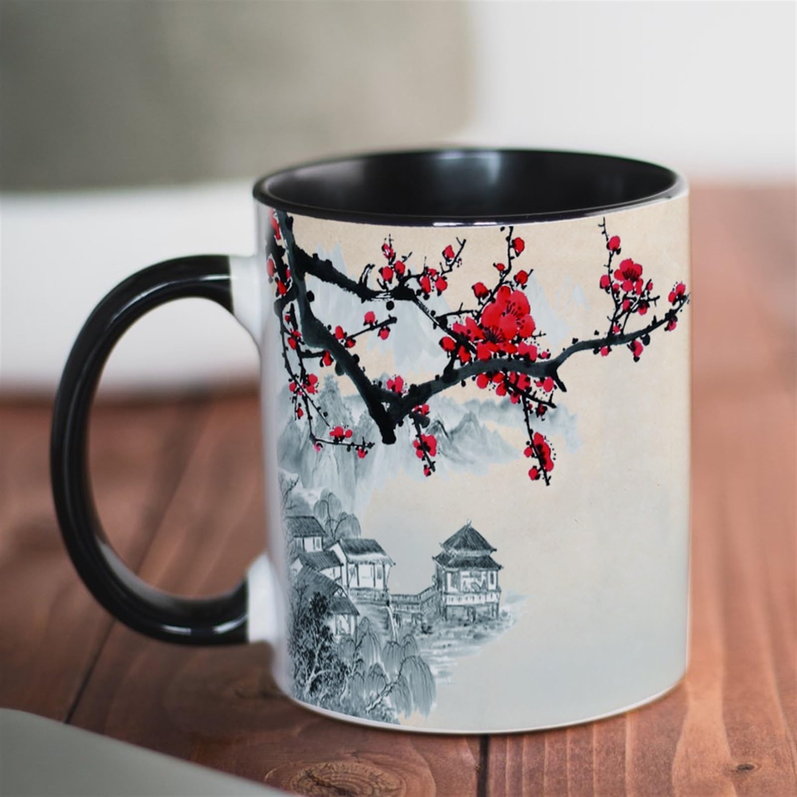 GRFIT Kaffeebecher Tasse, 330 ml, Keramik-Kaffeetasse, Büro-Teetasse, Zuhause, Milchtasse Kaffeetasse
