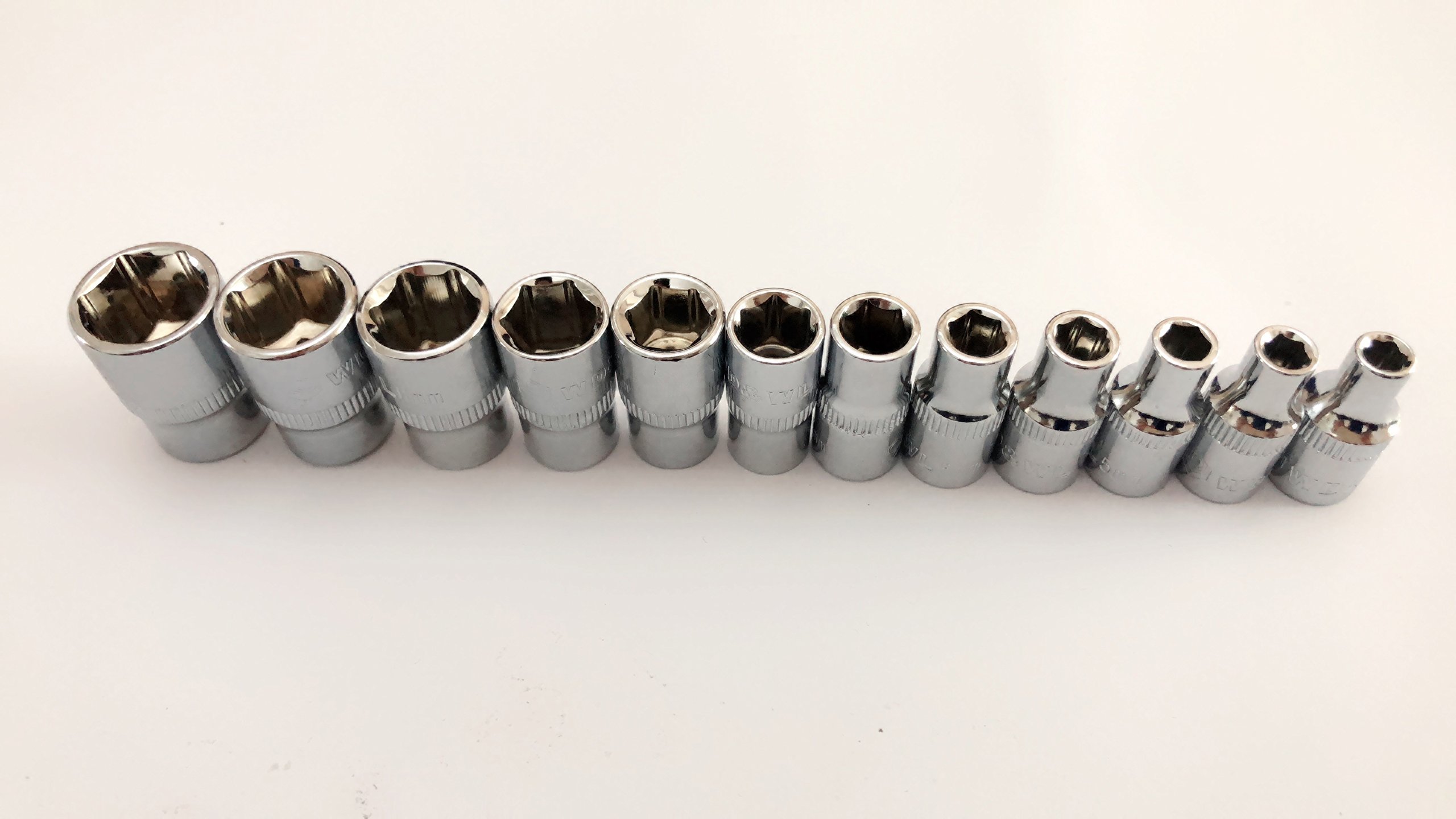 Juego de llaves de vaso de 1/4" (33 piezas)