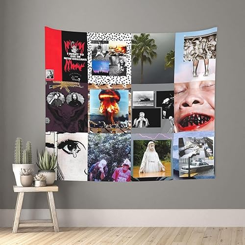 TEMI Tapiz de rapero, portada de álbum de música suicida, pósteres de collage para colgar en la pared, para niños y niñas, dormitorio universitario, disponible en Yaxa Venezuela