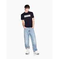 Armani Exchange 3D Printed Big Front Logo T-Shirt, Navy Scuro