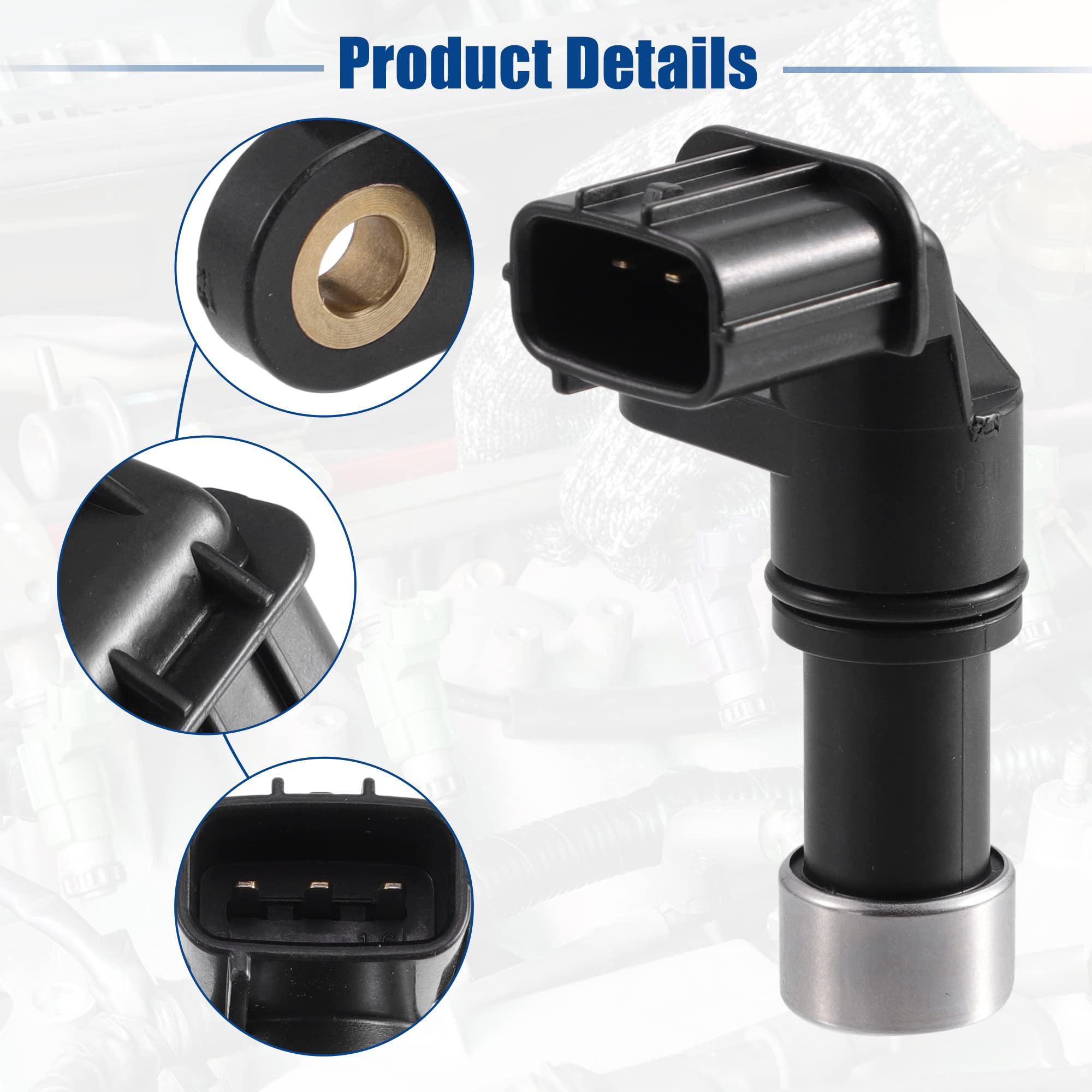X AUTOHAUX Transmisión Velocidad Sensor para Honda Accord - 1 PiezaNegro