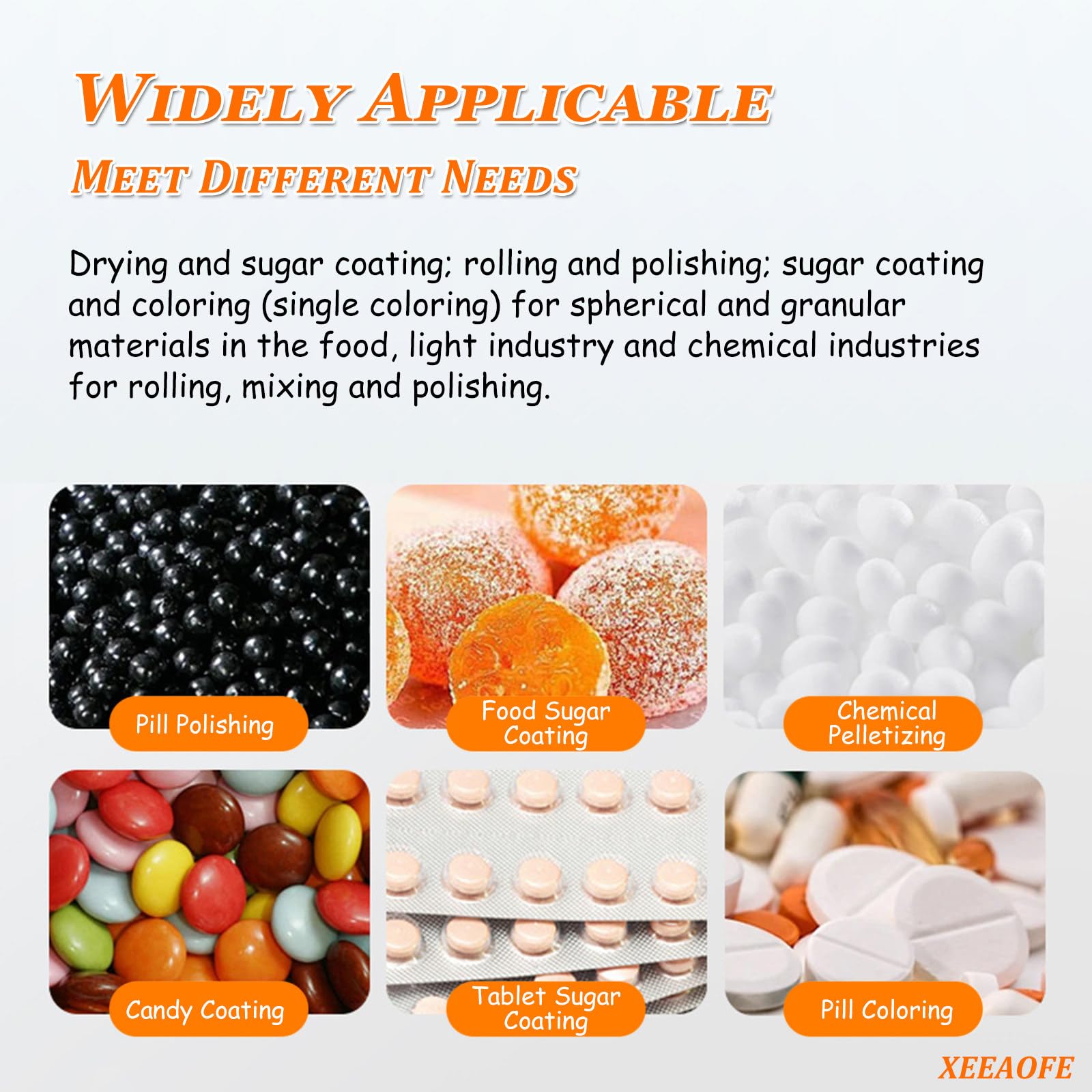 Schokoladengießmaschine, Elektrische Zuckerbeschichtungsmaschine, Candy Coater für Lebensmittelindustrie, ideal für Süßwaren und Snack-Produktion