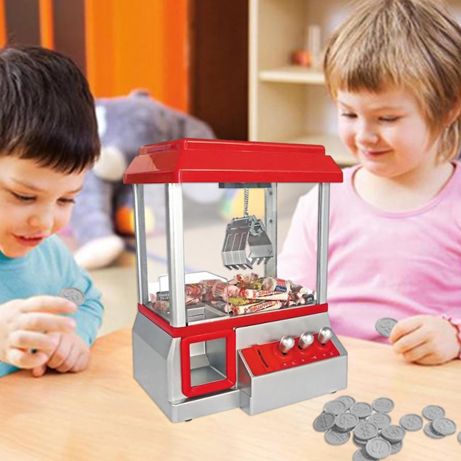 Piccola macchina mattinaio nel design giusto facilmente portatile | macchina musicale | Dimensioni portatili con musica nostalgica e funzionamento di monete per bambini divertenti