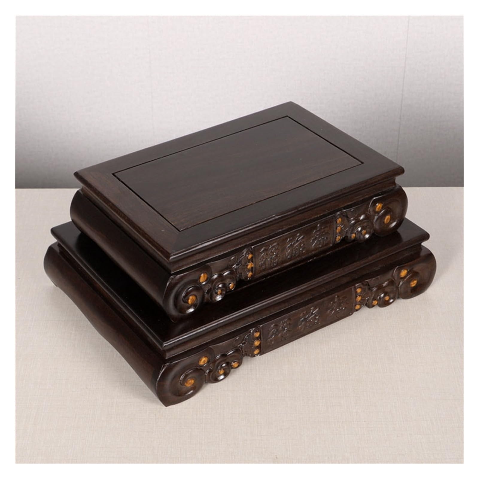 Stojak na Bonsai Drewniany wazon Podstawa Stojak Stojak Drewniany Praktyczny Czajniczek Wazon Bonsai Podstawa Home Office Decor Stojak na rośliny doniczkowe (S)