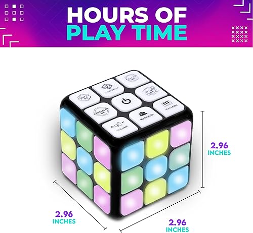 Miniatura 5 de Toysery Juego electrónico de memoria y cerebro de cubo intermitente. Aprendizaje STEM y manual 7 en 1. A partir de 8 años