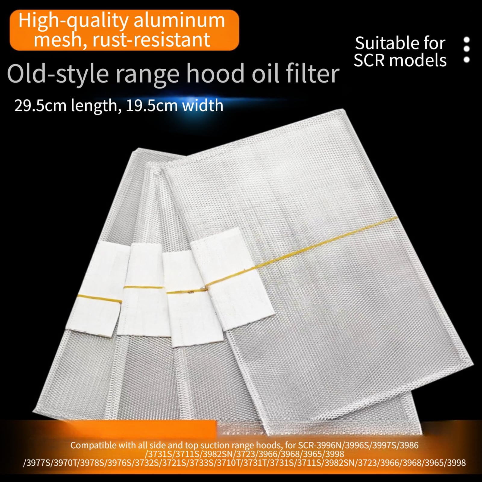 para filtro Antigrasa Aluminio 29.5x19.5cm Para Cocina para