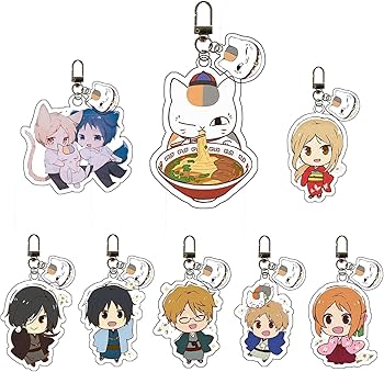 Amazon.co.jp: 夏目友人帳 漆 キーホルダー 夏目貴志 ニャンコ