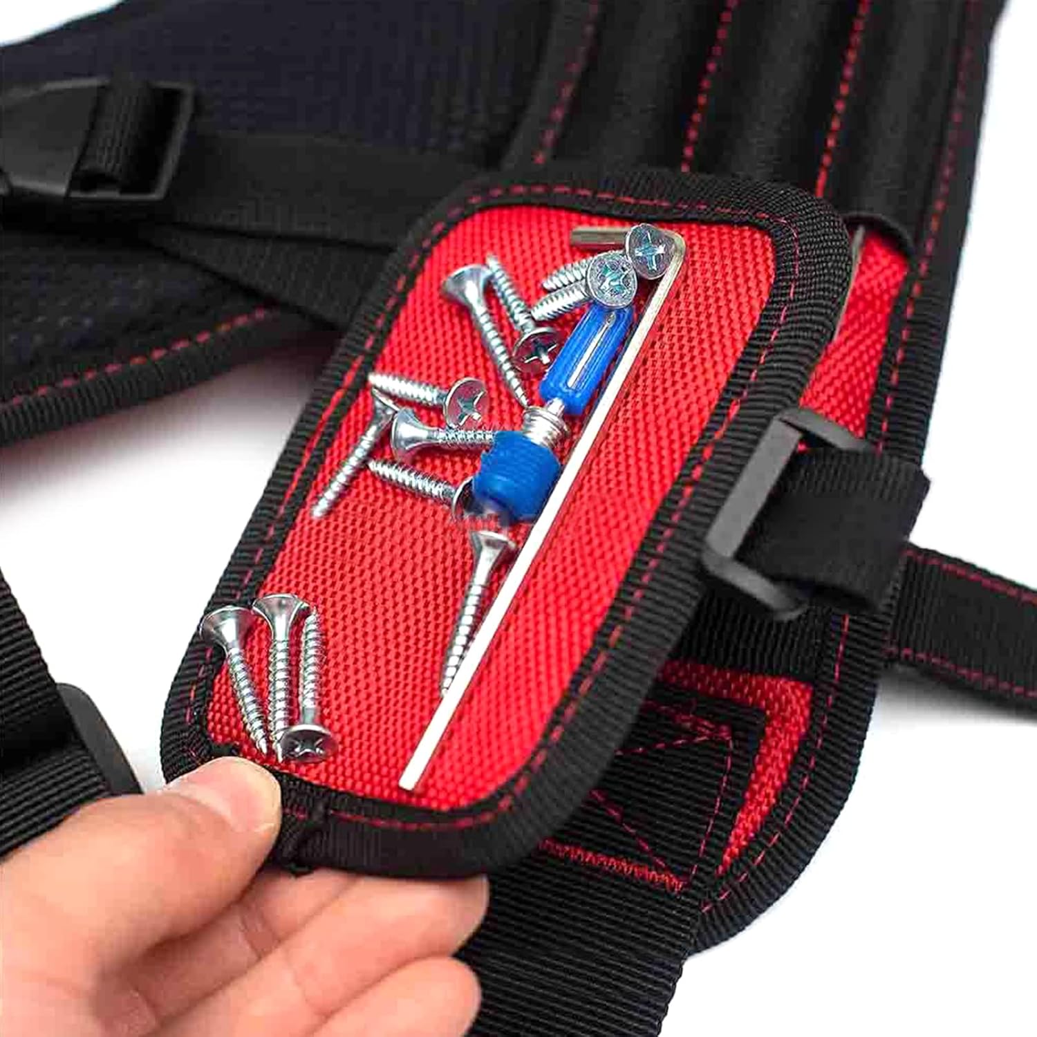 Heavy Work Tool Belt Suspenders Nail Pocket Set Adjustable Lumbar Multi Function Tooling for Carpenter Tool Belt Suspenders for Men with Cellphone Holder