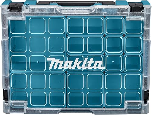 Makita 191X80-2 Valigetta Portaoggetti Organizer Compatibile 13 Vaschette Removibili Ed Intercambiabili 295 x 395 x 110 mm Collegamento Al Makpac 1 - 2