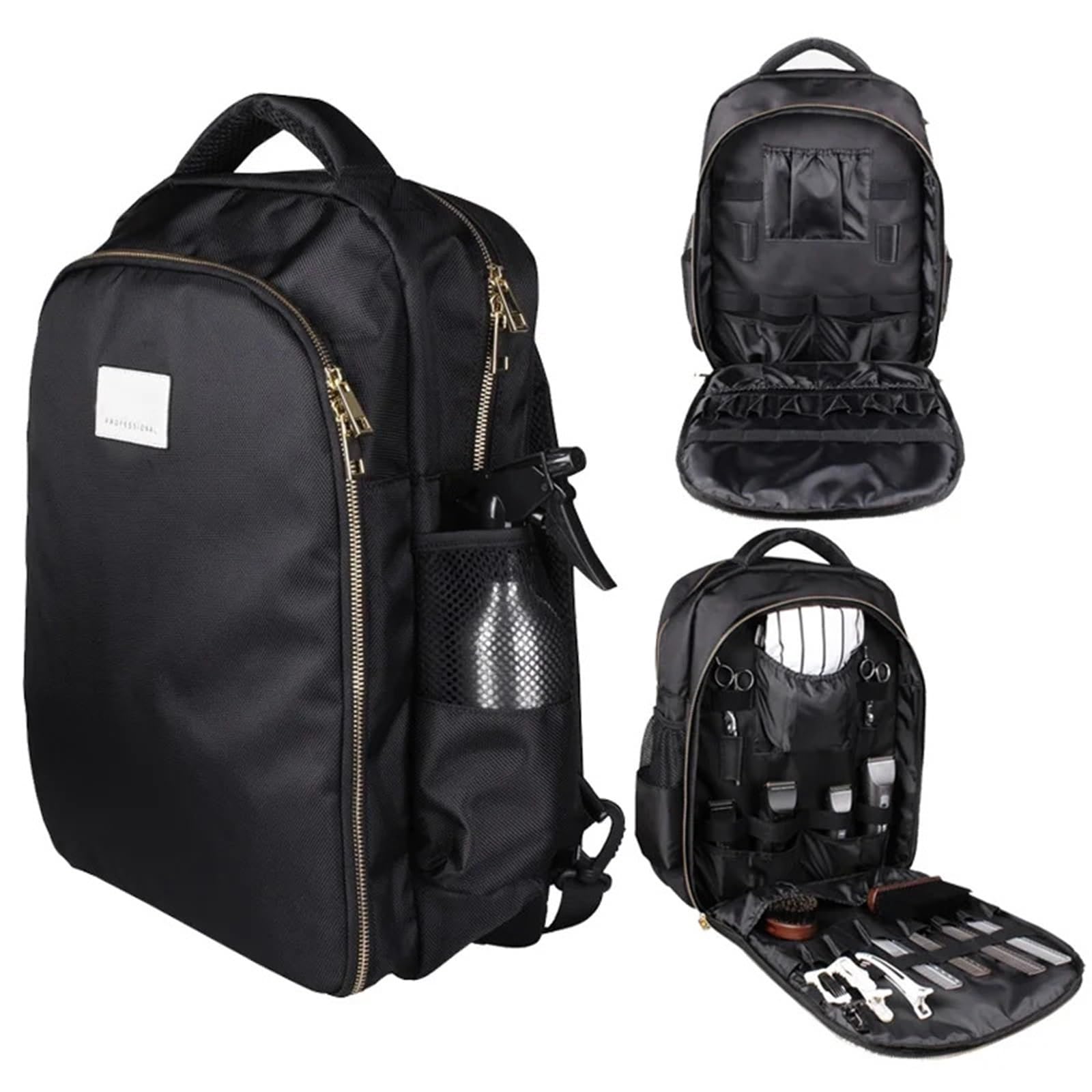 Tragbarer Friseur-Rucksack, Multifunktionaler Reise-Rucksack, Aufbewahrungstasche For Friseur-Styling- Und Make-up-Werkzeuge(White 1pcs)