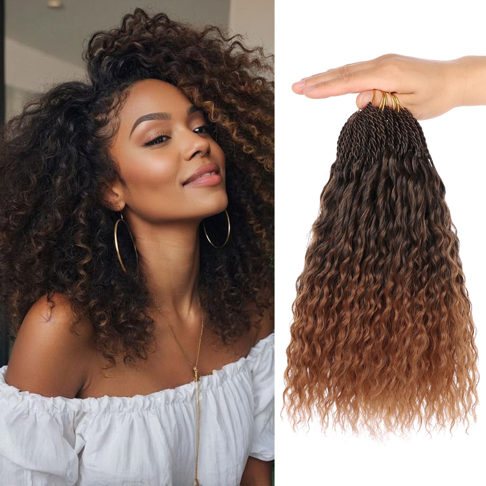 Amazon.com : Xtrend 10 Inch Pre Looped Micro Curly Crochet Hair 8