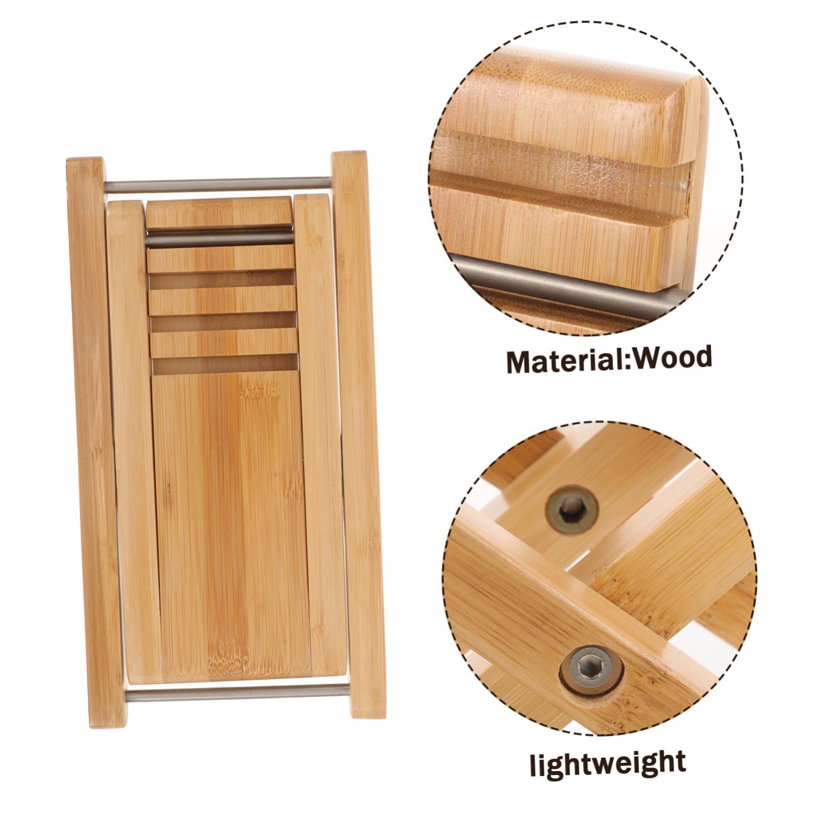 Yardwe Poggiapiedi Altezza Regolabile 4 Livelli per Chitarra Classica in Legno Leggero e Stabile, per Uso Domestico e Pratiche
