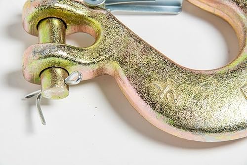 Miniatura 4 de Hi-Gear Ganchos deslizantes Clevis con cadena de seguridad para cadena de remolque de 1/2 pulgada, capacidad de trabajo de 9,000 libras, grado 70