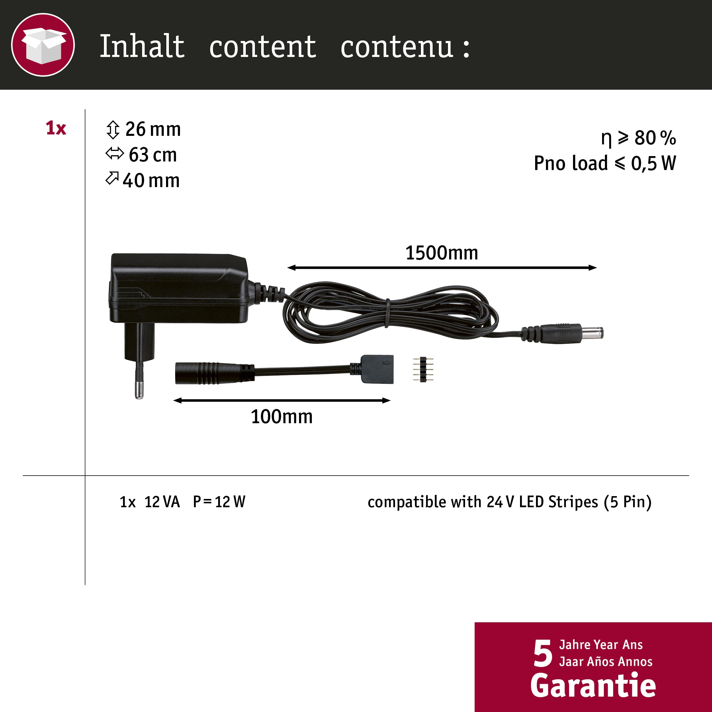 Alimentation Universelle - 5 Vcc - 3 A - 15 W