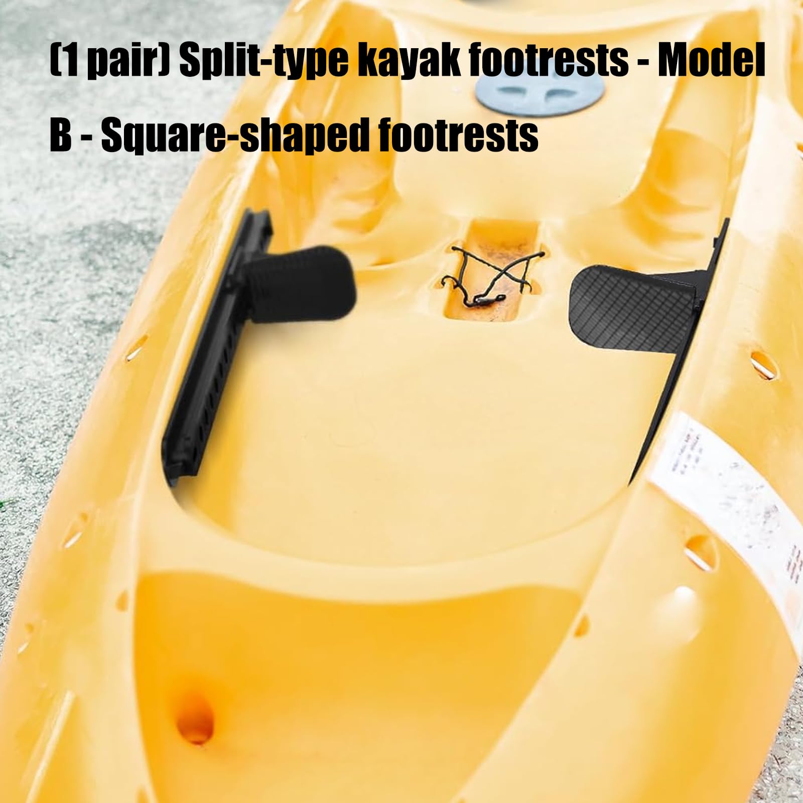 Poggiapiedi professionale per kayak, ergonomico, quadrato, strumento per migliorare il controllo in condizioni di bagnato, piedini antiscivolo quadrati pedali kayak