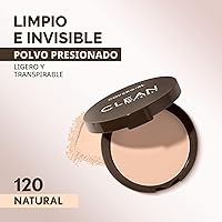 Vista 2 de Covergirl Polvo Compacto Invisible Clean, Ligero, Transpirable, Fórmula Vegana, Natural Cremoso 120, 0.38 oz