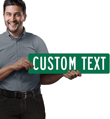 Vista 45 de My Sign Center - Letrero de calle personalizado, 8 colores, opción reflectante, montaje de 4 x 18 pulgadas, grueso libre de óxido, fabricado