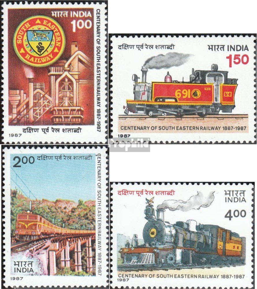 Prophila Collection – 100 Verschiedene Briefmarken Zum Thema Eisenbahn & Seilbahn, Sammler-Set Ungesucht