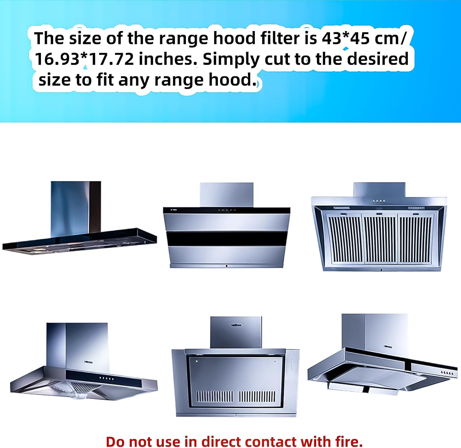 12pcs Range Hood Oil Absorbing Paper, Range Hood Filter Paper Non-woven Extractor Fan Filters Kitchen Grease and Odor Filtering Grease Filters High Temperature Oil Filter 16.93 * 17.72 inch - Image 5