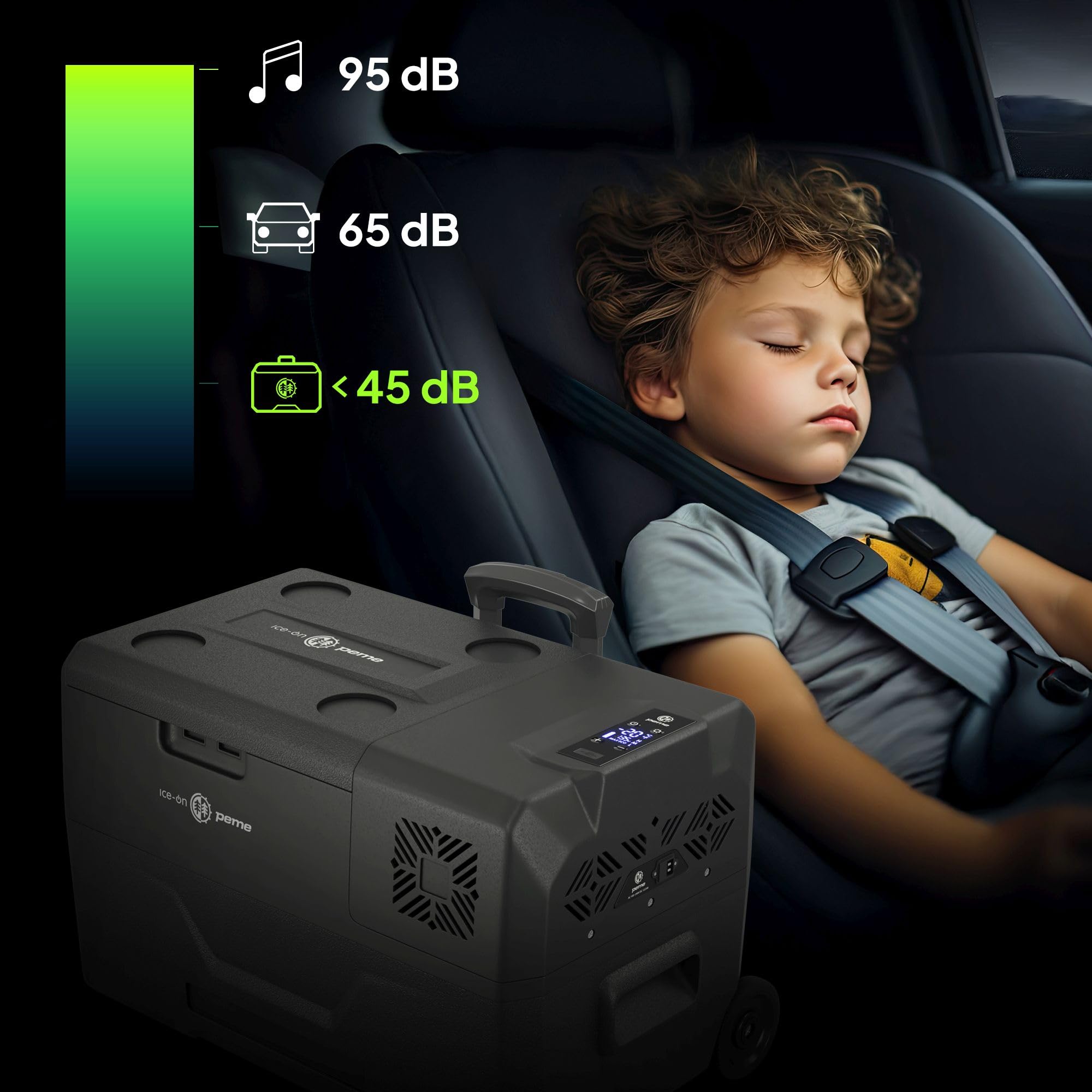 Peme Kompressor Kühlbox Auto Elektrisch Kühlschrank Camping Tragbar 12/24V 220-240V 27L 39L Expedition