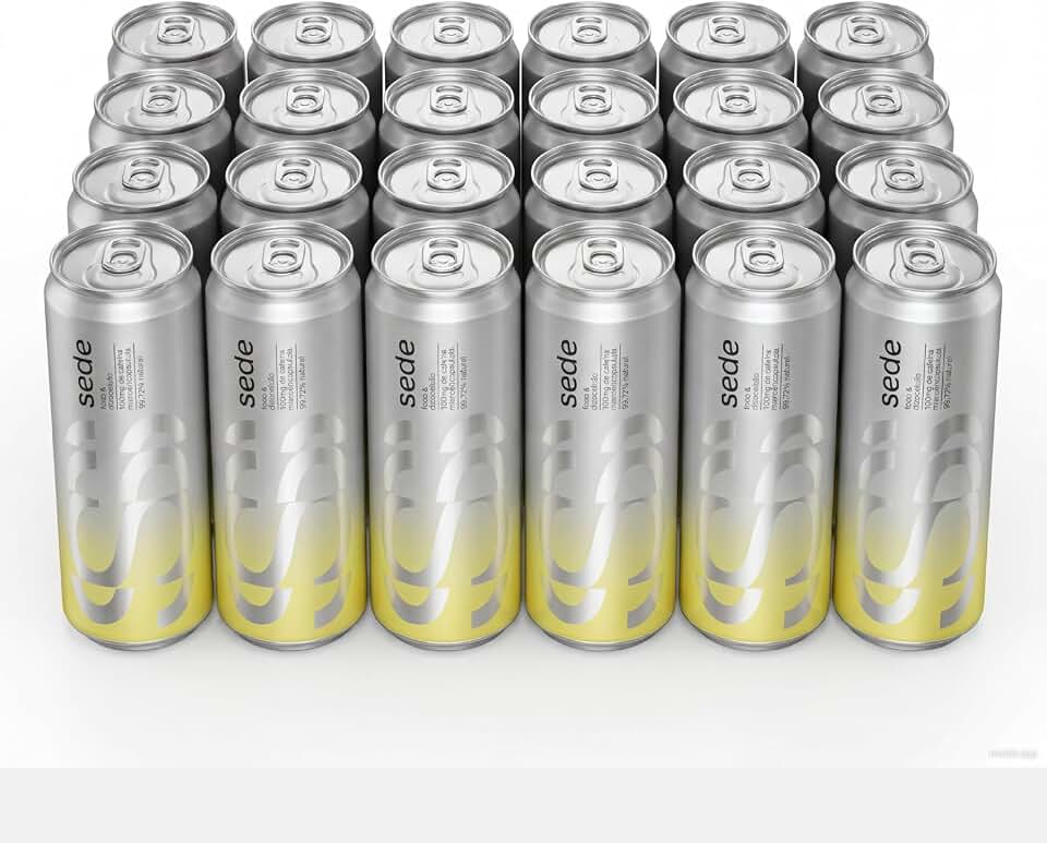 SEDE Energético Natural, Cafeína Microencapsulada, Foco & Disposição - 310ml (24 latas)