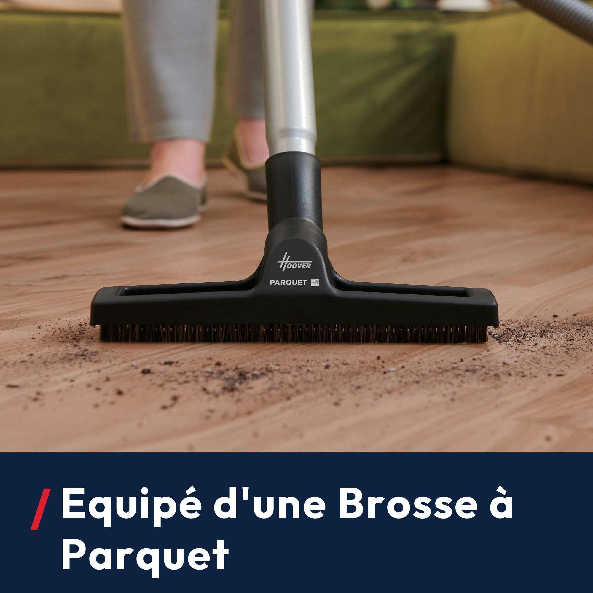 Hoover HP1 Home Aspirateur Traineau sans Sac Compact et Puissant HPZ107HM, Haute-Performance, 2 Brosses Sols Durs-Tapis & Spéciale Parquet, Tech. Cyclonique, Filtre Lavable, Vidage Facile,Accessoires