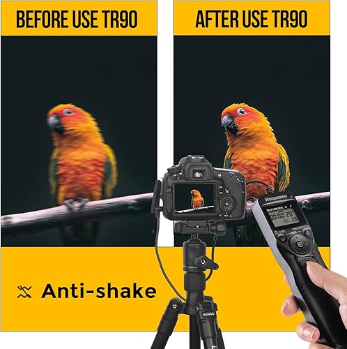 Miniatura 6 de Control remoto de cámara con temporizador intervalómetro compatible con Canon EOSR EOSRP EOSR6 90D 250D 200D 850D SX50HS para Olympus E-M1X E-M1-II