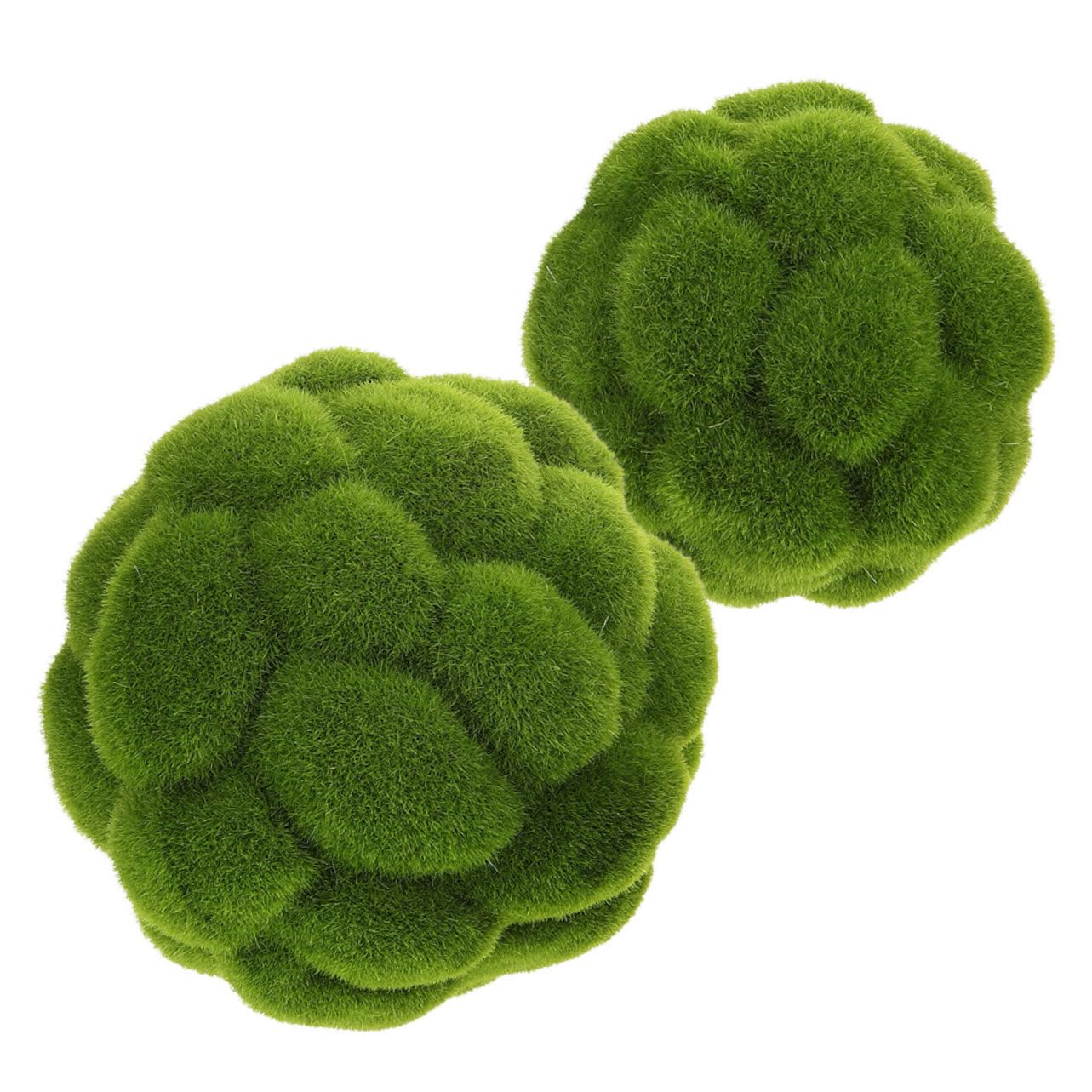 Yardenfun 2pcs Simulated Topiary Balls Artificial Plant Moss Balls Decorative Balls for Home Decor Moss Decor Moss Topiary Ball Moss Balls Decoration Garden Moss Balls Fake Balls