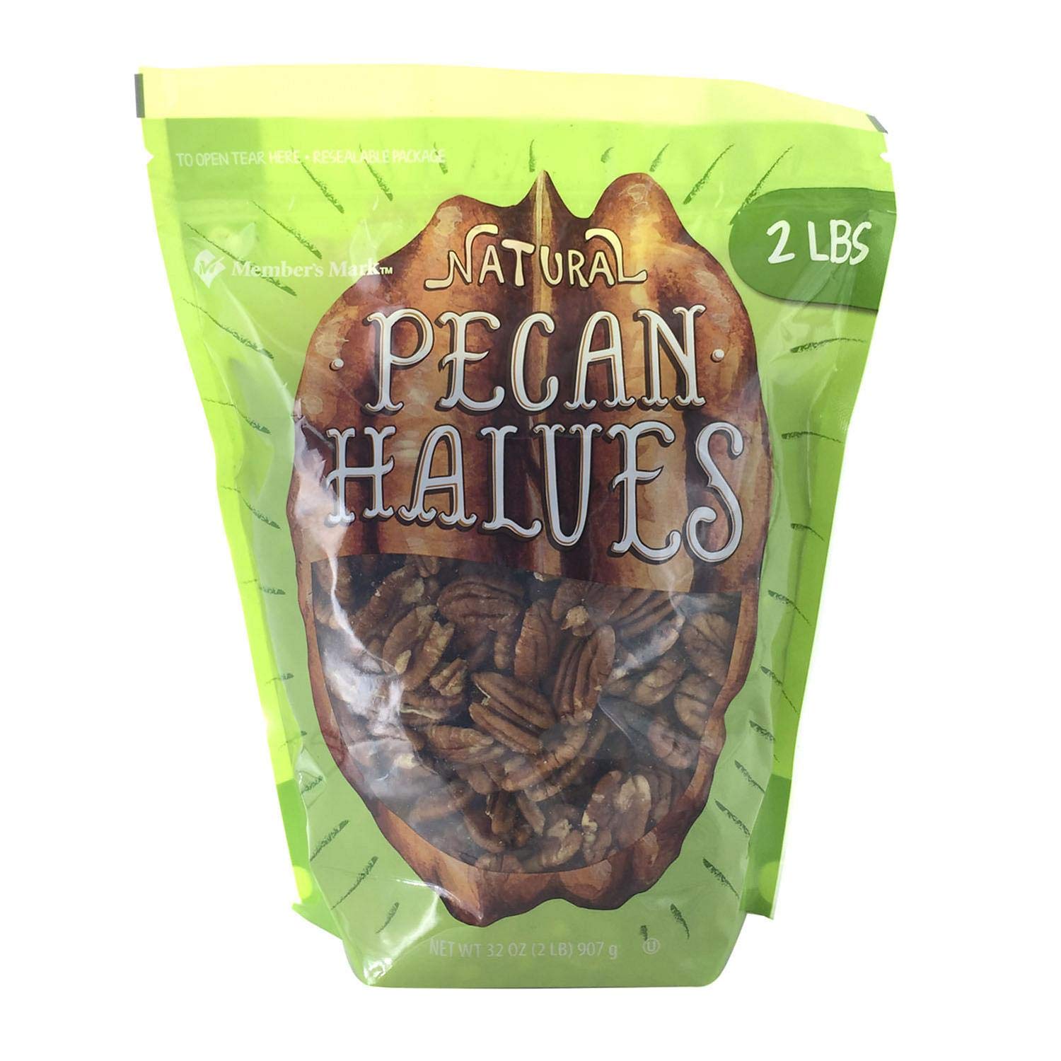 Amazon.com : Natural Pecan Havles - 2 lbs. - Approximately 8 cups