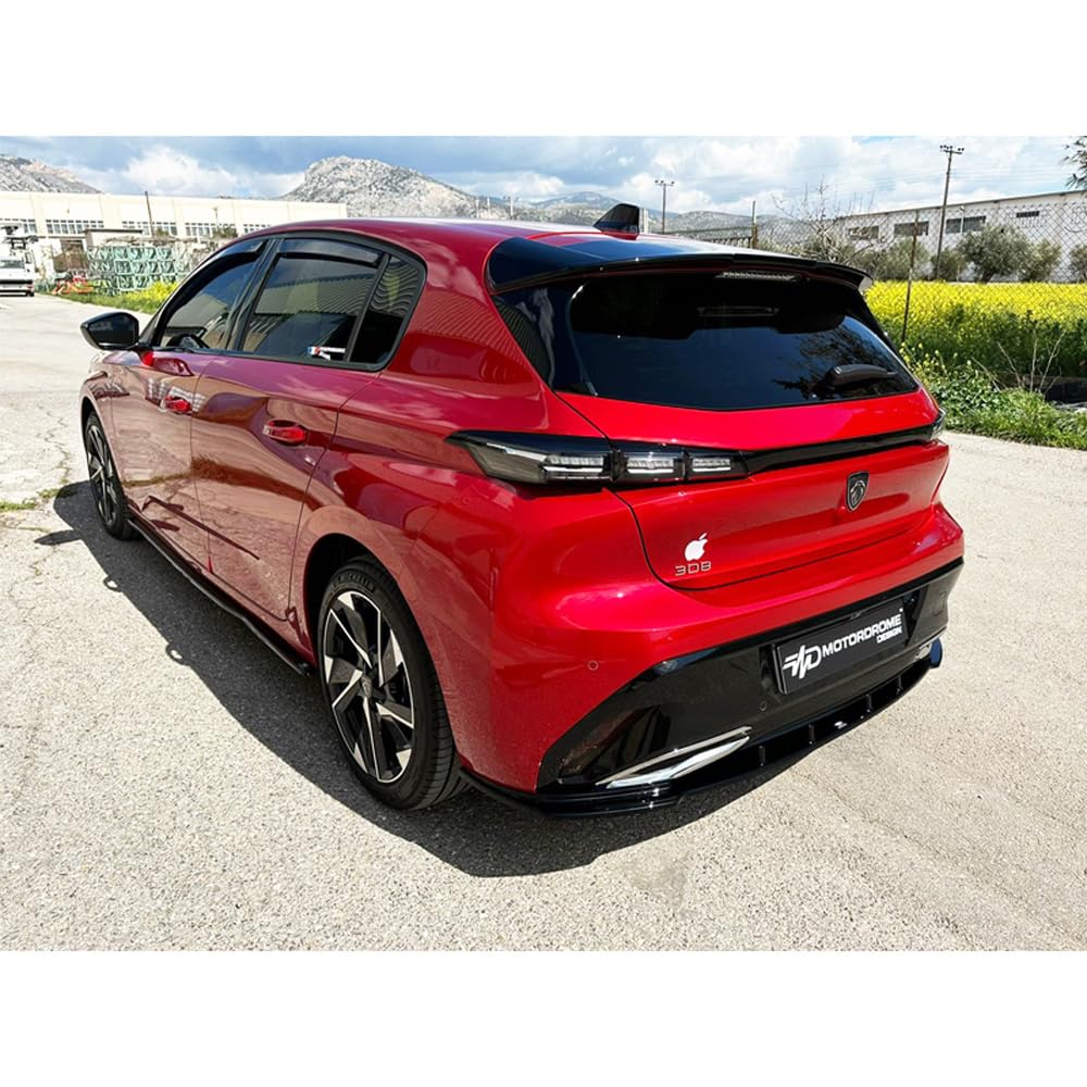 Jupe Arrière compatible avec Peugeot 308 III HB 5-portes 2021- (ABS)
