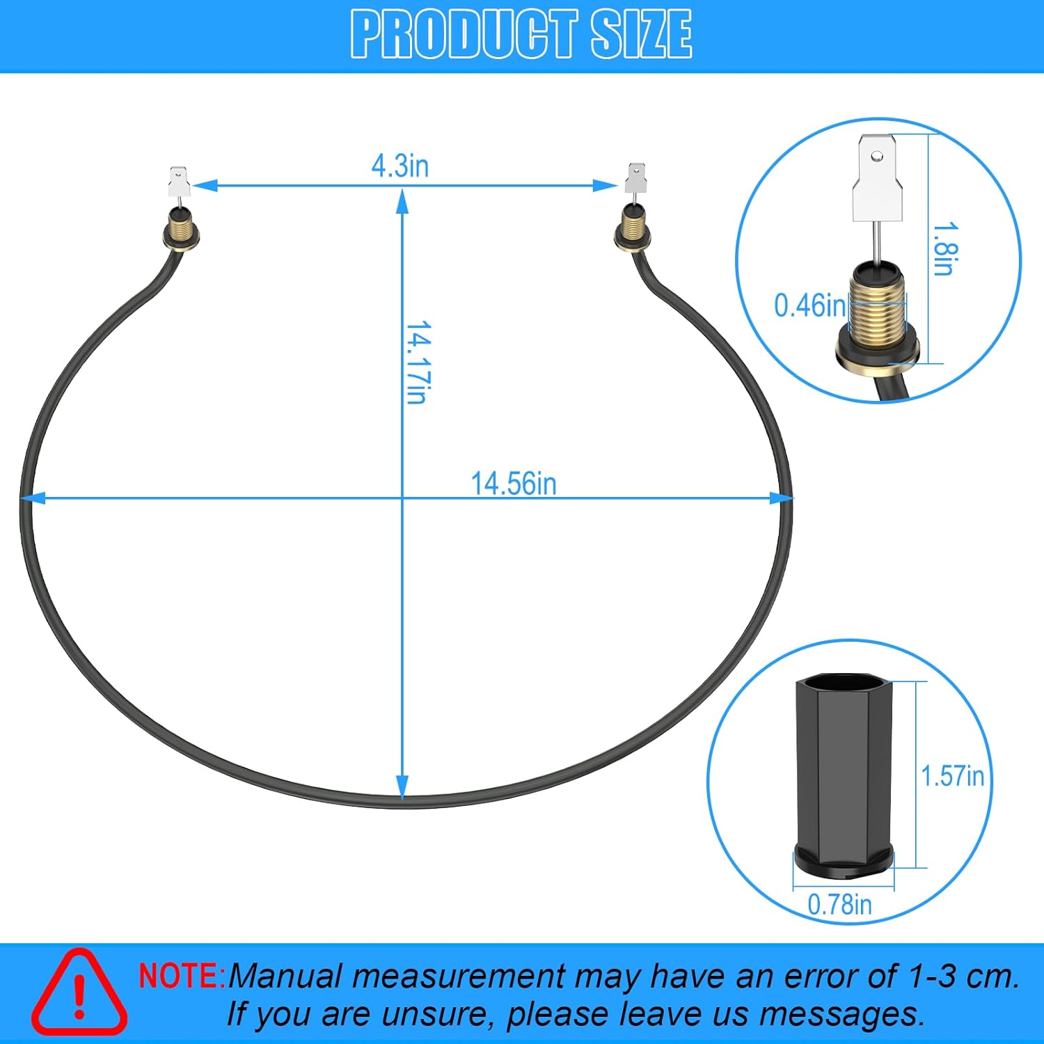 Upgraded DD81-02148A Dishwasher Heating Element Assembly,Compatible with Samsung Dishwasher Parts Heating Element DW80N3030UB DW80M2020US DW80R2031UG,Samsung Heating Element Replacement 14.56'*14.17'