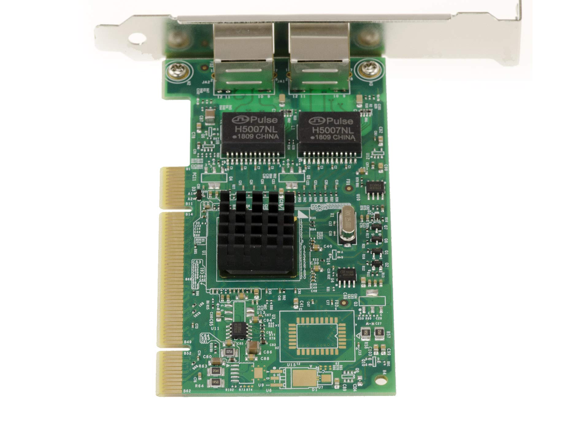 KALEA-INFORMATIQUE Scheda controller di rete Lan Gigabit Ethernet RJ45 a 2 porte su slot PCI a 16 o 32 bit con chipset 82546EB/GB