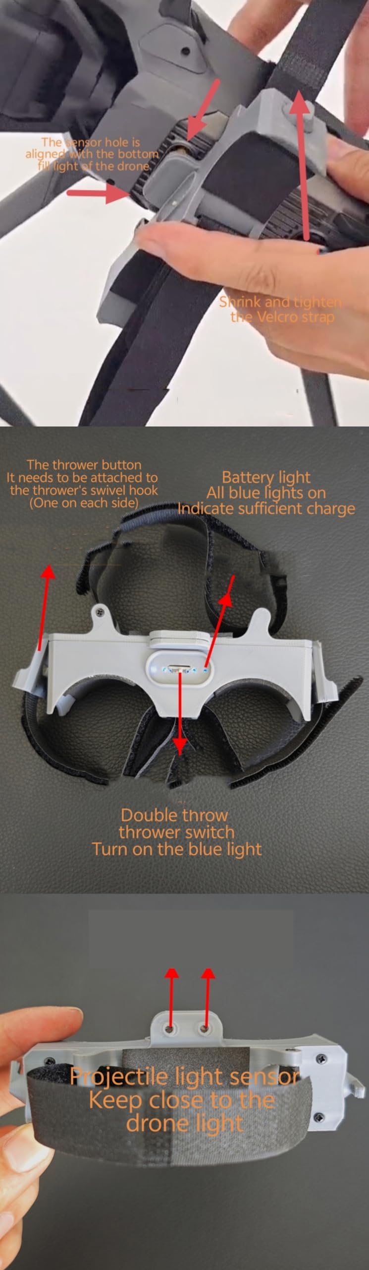 Dispositivo de liberación de caída de dron para DJI Drone Mavic 3 2 Air2 2s Air3 Mini 4 Pro, sin distancia de vuelo, entrega de rescate limitada para accesorios de dron Dji