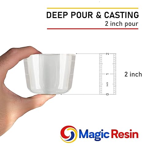 Miniatura 2 de Resina epoxi de vertido profundo para mesa de río  34 galones (2.85 L)  Kit de resina epoxi de 2 pulgadas de profundidad  Bajo contenido de